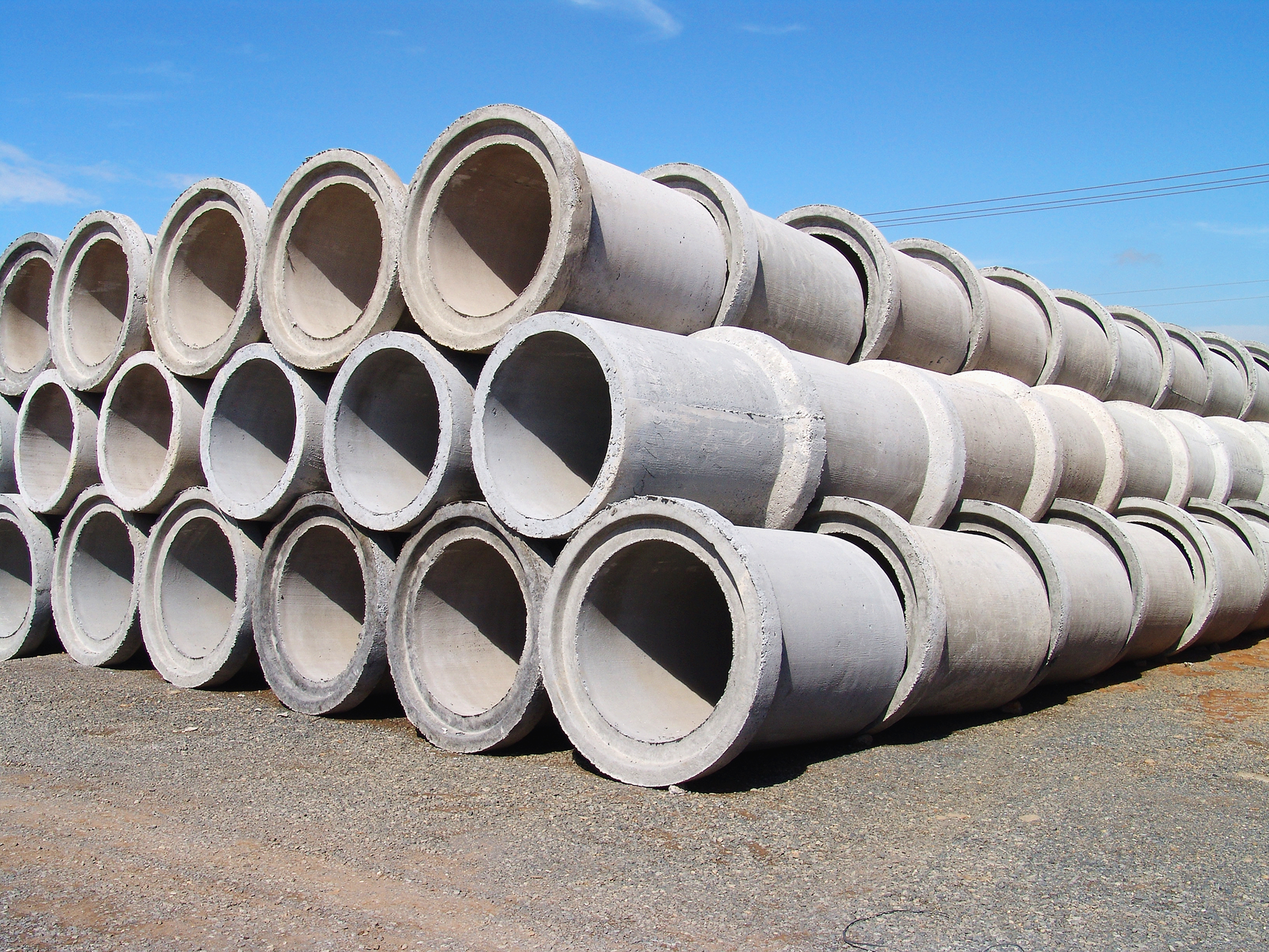 concrete pipes